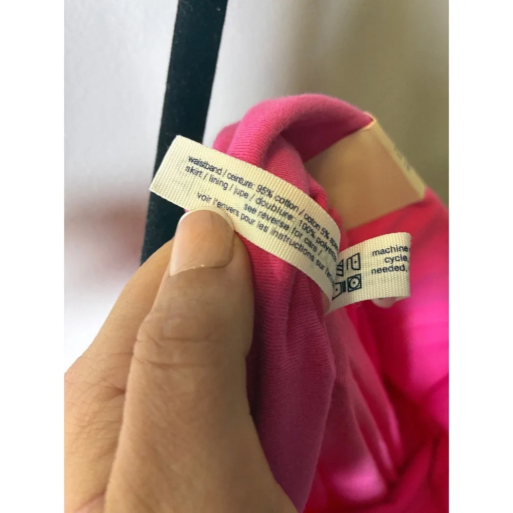 Aeropostale Womens Hot Pink Crinkle Maxi Skirt Foldover Waist XL NWT